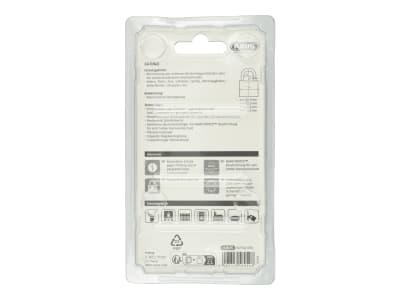 ABUS Vorhangschloss Titalium 64TI/40 Torschloss, Spezial-Aluminium, gehärteter Stahlbügel, ABUS-Sicherheitslevel 5