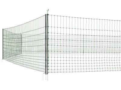 GALLUTEC Geflügelzaun "PoultryNet" 112 cm/50 m, grün, mit Doppelspitze, nicht stromführend, 292287