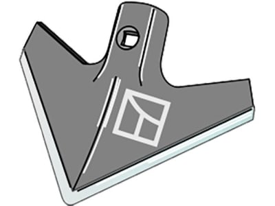 Industriehof® Hackschar Güttler, Arbeitsbreite 175 mm, Arbeitswinkel 40 °, Duraface-Beschichtung, 1.KH3.D Industriehof® Hackschar Güttler, Arbeitsbreite 175 mm, Arbeitswinkel 40 °, Duraface-Beschichtung, 1.KH3.D