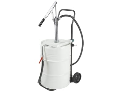 SAMOA® PUMPE MZG-02/50 MOBIL mit 1,5 m Gummischlauch und Kugelhahn mit Auslaufrohr und Fahrwagen 40025 SAMOA® PUMPE MZG-02/50 MOBIL mit 1,5 m Gummischlauch und Kugelhahn mit Auslaufrohr und Fahrwagen 40025