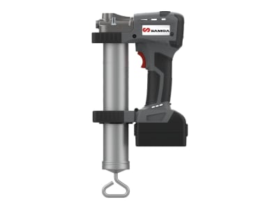 SAMOA® Akku-Fettpresse "AFP-S 400" für 400-g-Pull-Off-Kartuschen mit Akku (20V|2,0 Ah) und Ladegerät 160500 SAMOA® Akku-Fettpresse "AFP-S 400" für 400-g-Pull-Off-Kartuschen mit Akku (20V|2,0 Ah) und Ladegerät 160500