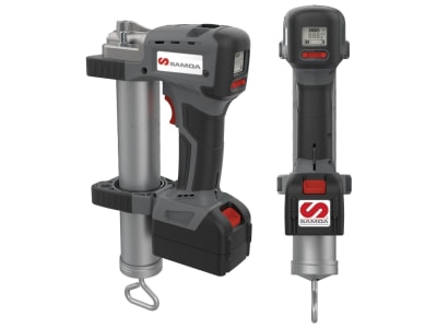 SAMOA® Akku-Fettpresse "AFP-S 400" für 400-g-Pull-Off-Kartuschen mit Akku (20V|2,0 Ah) und Ladegerät 160500 SAMOA® Akku-Fettpresse "AFP-S 400" für 400-g-Pull-Off-Kartuschen mit Akku (20V|2,0 Ah) und Ladegerät 160500