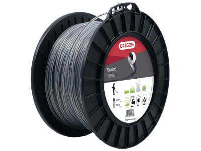 Oregon® Mähfaden "Duoline" 3,0 mm/120 m, rund, grau, mit Carbonkern, für hohes Gras, Rasenkanten und steinige Böden, 106504E