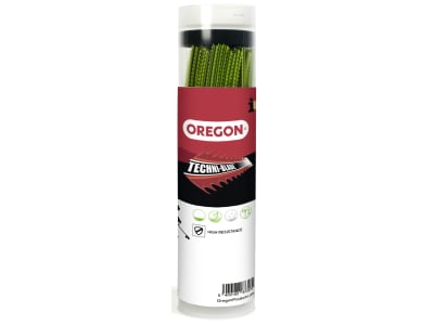 Oregon® Mähfaden "Techni-Blade™" 6 mm/260 mm, viereckig, gelb, abgelängt, flexibler Kern, verstärkte Außenhaut, für Gestrüpp und Brombeeren, "Jet-Fit" Aluminiumköpfe, 525243