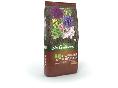 Sir Graham Bio-Pflanzerde 50 l Sack mit Terra Preta