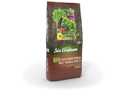 Sir Graham Bio-Hochbeeterde 50 l Sack mit Terra Preta Sir Graham Bio-Hochbeeterde 50 l Sack mit Terra Preta
