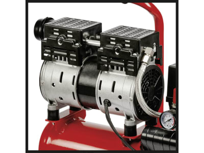 EINHELL Flüsterkompressor TE-AC 6 Silent 550W, 6l-Tank; ölfrei, 110l/min, inkl. Manometer & Schnellkupplung EINHELL Flüsterkompressor TE-AC 6 Silent 550W, 6l-Tank; ölfrei, 110l/min, inkl. Manometer & Schnellkupplung