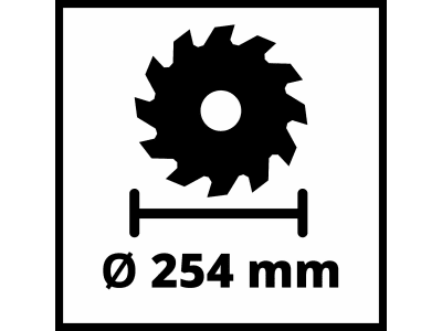 EINHELL Tischkreissäge TE-TS 254 T  2.000 Watt, Parallelanschlag mit Exzenterklemmung & Winkelanschlag (+/-60°)