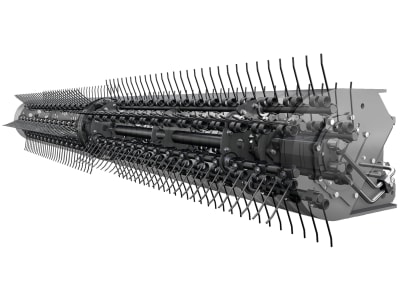 Pöttinger Bandschwader "Mergento VT 9220" 7,60 – 9,20 m Schwadablage mittig; seitlich, gezogen, Heck