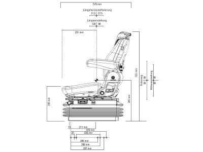 Grammer Traktorsitz "Maximo® MSG 95 G/721"