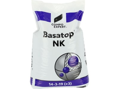Basatop® NK Langzeitdünger mit kaliumbetontem Nährstoffverhältnis NPK 14+3+19 (+3) 25 kg Sack Basatop® NK Langzeitdünger mit kaliumbetontem Nährstoffverhältnis NPK 14+3+19 (+3) 25 kg Sack