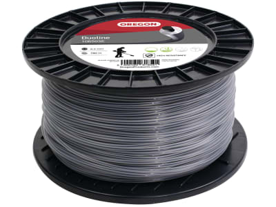 Oregon® Mähfaden "Duoline" 2,4 mm/180 m, rund, grau, mit Carbonkern, für hohes Gras und Rasenkanten , 106503E