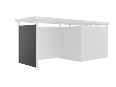 Biohort Seitenwand für Seitendach   157 x 2,5 cm quarz-grau; metallic  