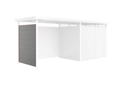 Biohort Seitenwand für Seitendach   157 x 2,5 cm quarz-grau; metallic  