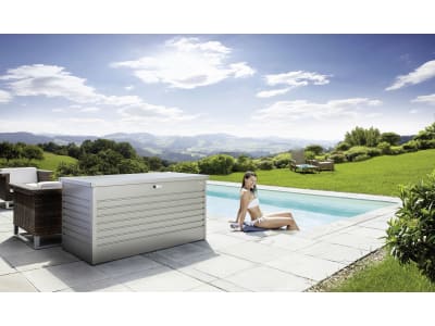 Biohort Freizeitbox 200 201 x 79 cm quarzgrau; metallic Kissenbox