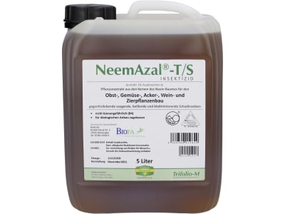 BIOFA NeemAzal-T/S  Kanister Teilsystemisches Insektizid gegen Saugende, Beißende und blattminierende Insekten