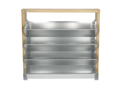 bellissa Vertikales Hochbeet INALTO M4 100 x 32 x 100 cm  silver; natur aus Qualitätsstahl, Füllmenge 150 l