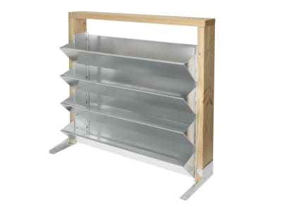bellissa Vertikales Hochbeet INALTO M4 100 x 32 x 100 cm  silver; natur aus Qualitätsstahl, Füllmenge 150 l