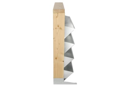 bellissa Vertikales Hochbeet INALTO M4 100 x 32 x 100 cm  silver; natur aus Qualitätsstahl, Füllmenge 150 l