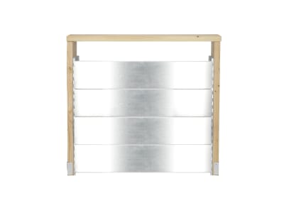 bellissa Vertikales Hochbeet INALTO M4 100 x 32 x 100 cm  silver; natur aus Qualitätsstahl, Füllmenge 150 l