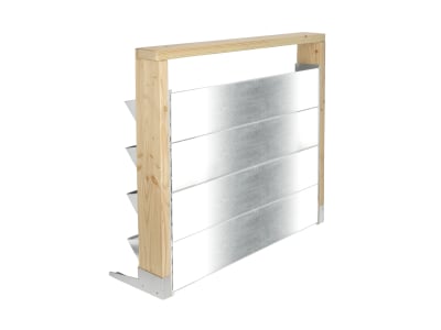 bellissa Vertikales Hochbeet INALTO M4 100 x 32 x 100 cm  silver; natur aus Qualitätsstahl, Füllmenge 150 l