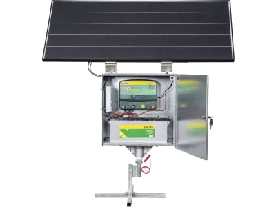 Patura Weidezaungerät "P 6000" 12 V; 230 V mit 200 W-Solarmodul und Sicherheitsbox XL, 900360