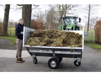 Growi® Großraumkuli B x H x T: 240 x 153 x 135 cm für Traktoren Euro-Aufnahme, feuerverzinkt, 15951
