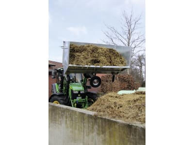 Growi® Großraumkuli B x H x T: 240 x 153 x 135 cm für Traktoren Euro-Aufnahme, feuerverzinkt, 15951