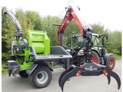 Heizohack® Häcksler "HM 8-400 K" kranbeschickt, mit Fahrwerk, Zugdeichsel Heizohack® Häcksler "HM 8-400 K" kranbeschickt, mit Fahrwerk, Zugdeichsel