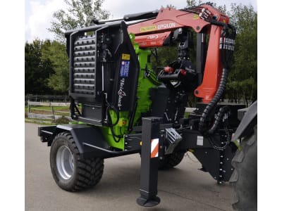 Heizohack® Häcksler "HM 8-400 K" kranbeschickt, mit Fahrwerk, Zugdeichsel Heizohack® Häcksler "HM 8-400 K" kranbeschickt, mit Fahrwerk, Zugdeichsel