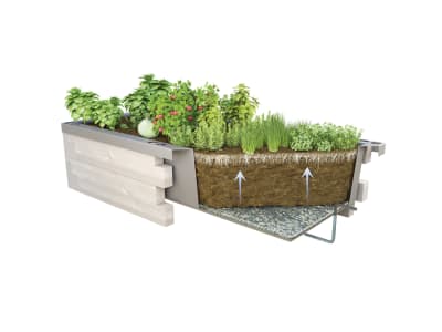 JUWEL Hochbeet Timber für Balkon und Terrasse nordic wood 130 x 41 x 60 cm JUWEL Hochbeet Timber für Balkon und Terrasse nordic wood 130 x 41 x 60 cm
