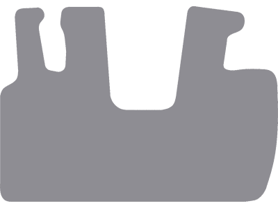 Fußmatte Gummi hellgrau, für Wacker Neuson Kettenbagger ET 65, ET 90, EZ 80 Fußmatte Gummi hellgrau, für Wacker Neuson Kettenbagger ET 65, ET 90, EZ 80