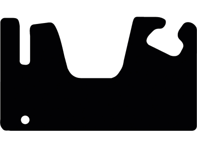 Fußmatte Velours schwarz, für Wacker Neuson Kettenbagger ET 35, EZ 36; Bj. 18 – 20 Fußmatte Velours schwarz, für Wacker Neuson Kettenbagger ET 35, EZ 36; Bj. 18 – 20