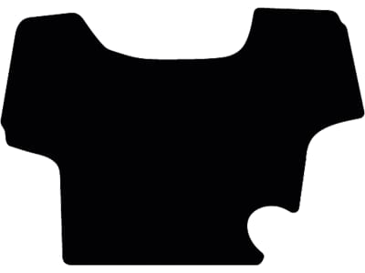 Fußmatte Velours schwarz, für Case IH Traktor Farmall 85 A, 95 A, 105 A, 115 A; ab Bj. 12.18