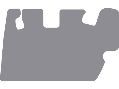 Fußmatte Gummi hellgrau, für Kubota Minibagger KX 057-4, Bj. 09 – 20 Fußmatte Gummi hellgrau, für Kubota Minibagger KX 057-4, Bj. 09 – 20