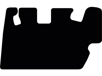 Fußmatte Gummi schwarz, für Kubota Minibagger KX 057-4, Bj. 09 – 20 Fußmatte Gummi schwarz, für Kubota Minibagger KX 057-4, Bj. 09 – 20