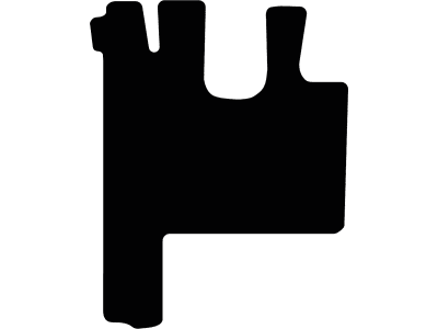 Fußmatte Gummi schwarz, für Liebherr Teleskoplader T 33-10 S, Bj. 17 – 19 Fußmatte Gummi schwarz, für Liebherr Teleskoplader T 33-10 S, Bj. 17 – 19