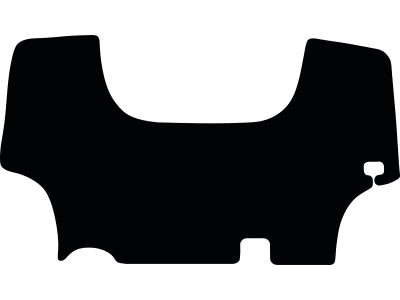 Fußmatte Gummi schwarz, für Ford New Holland Traktor TD 5000 mit mechanischem Sperrdifferential, ab Bj. 12