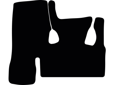 Fußmatte Velours schwarz, für Ford New Holland Radlader W 70 C, ab Bj. 20 Fußmatte Velours schwarz, für Ford New Holland Radlader W 70 C, ab Bj. 20