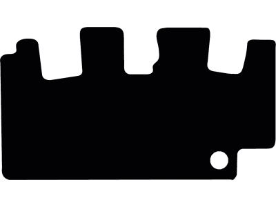Fußmatte Velours schwarz, für Takeuchi Minibagger TB 228, TB 235, TB 250; bis Bj. 18 