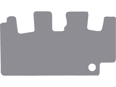 Fußmatte Gummi hellgrau, für Takeuchi Minibagger TB 228, TB 235, TB 250; bis Bj. 18 Fußmatte Gummi hellgrau, für Takeuchi Minibagger TB 228, TB 235, TB 250; bis Bj. 18