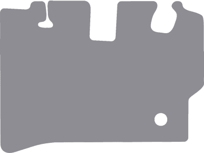 Fußmatte Gummi hellgrau, für Takeuchi Kettenbagger TB 2150 R, ab Bj. 20 Fußmatte Gummi hellgrau, für Takeuchi Kettenbagger TB 2150 R, ab Bj. 20