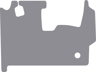 Fußmatte Gummi hellgrau, für Takeuchi Radbagger TB 295 W, ab Bj. 15 Fußmatte Gummi hellgrau, für Takeuchi Radbagger TB 295 W, ab Bj. 15