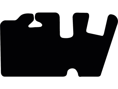 Fußmatte Velours schwarz, für Takeuchi Minibagger TB 225, ab Bj. 20