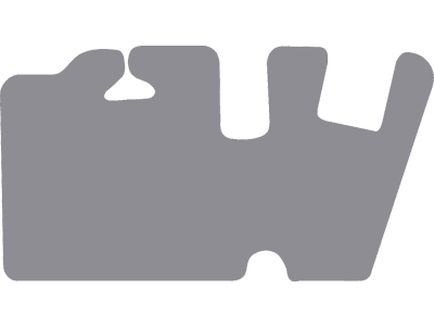 Fußmatte Gummi hellgrau, für Takeuchi Minibagger TB 225, ab Bj. 20 Fußmatte Gummi hellgrau, für Takeuchi Minibagger TB 225, ab Bj. 20