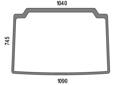 Frontscheibe, grün, starr, Siebdruck, für Case IH, Ford New Holland, Steyr, Kabine Kompakt