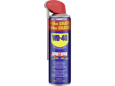 WD-40® Multifunktionsspray "Smart Straw™" 440 ml, mit flexiblem, klappbaren Kunststoff-Sprührohr, 291185-A