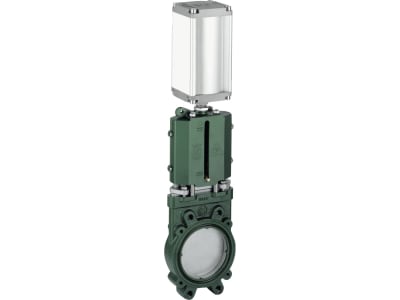 MZ Gülleschieber Flansch 6" Lochkreis 240 mm, mit doppeltwirkendem Pneumatikzylinder, 8047 150000