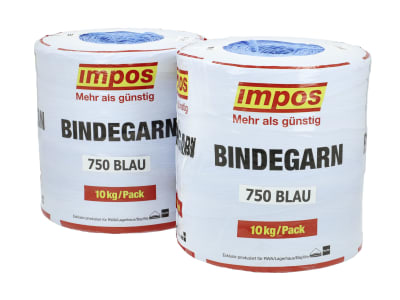 Impos 750 blau 2 Spulen à 5 kg Pressengarn für Rundballen, Heu- und Silageballen