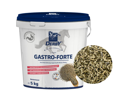 DERBY® Gastro forte für magenempfindliche Pferde 5 kg Eimer DERBY® Gastro forte für magenempfindliche Pferde 5 kg Eimer